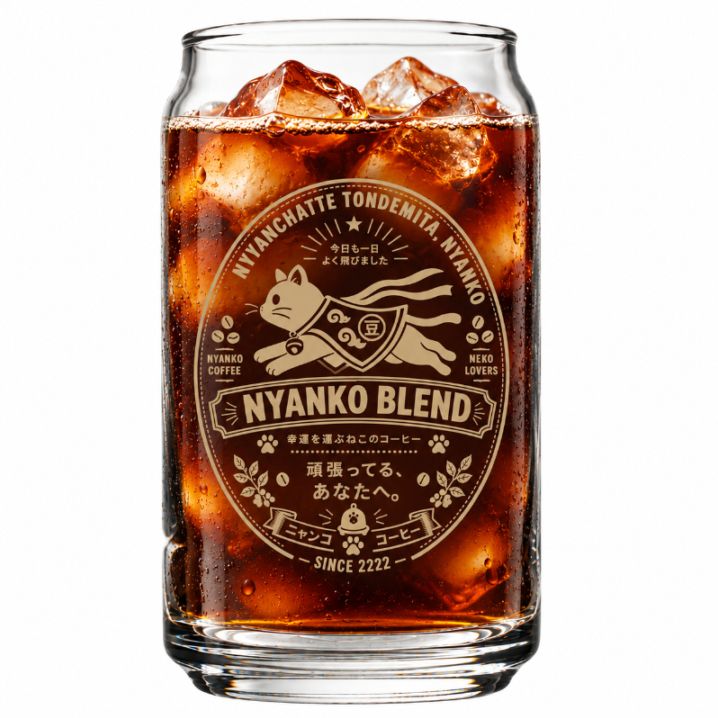 NYANKO BLENDの缶型グラス（クリーム）ならaruBuy（あるばい）