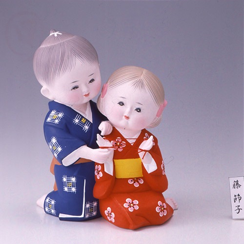 博多人形　陶人形　童　男の子　置物　時代箱　C　8739A 博多人形 陶人形 童 男の子 置物 時代箱 C 8739A 楽天市場