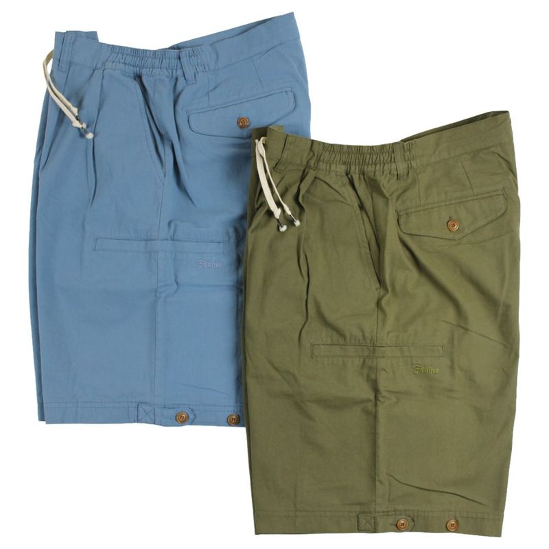 Frame switchwear SIDE GORE SHORT PANTS オリーブ / サックスブルー