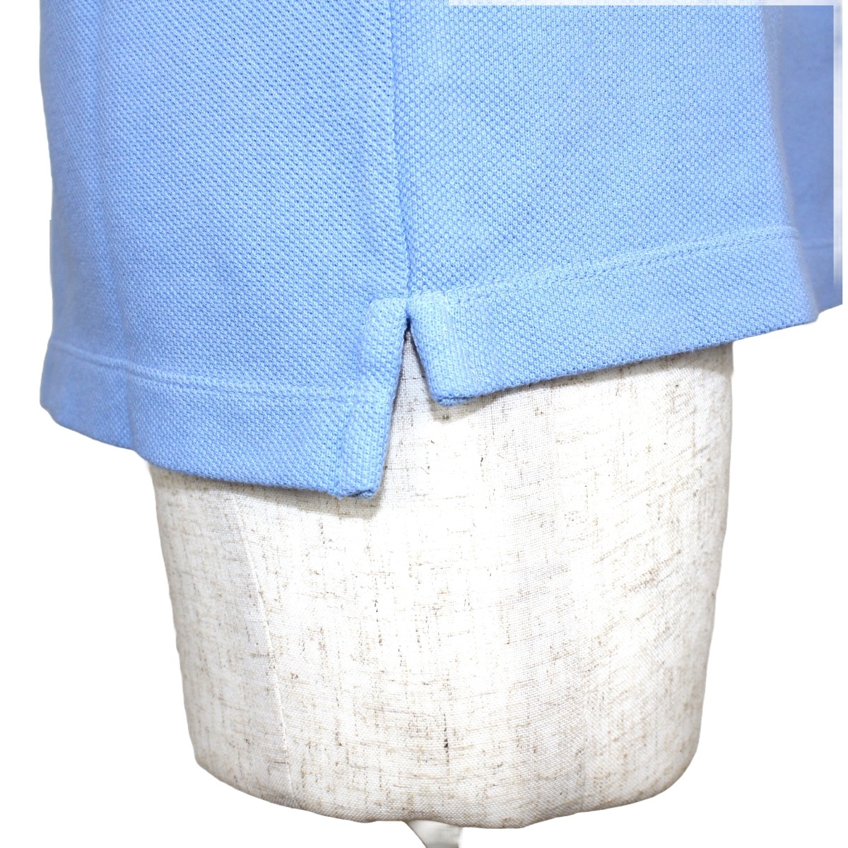 【美品】Cruciani 鹿の子ポロ ライトブルー 48 美品】Cruciani 鹿の子ポロ ライトブルー 48 Cruciani（クルチアーニ