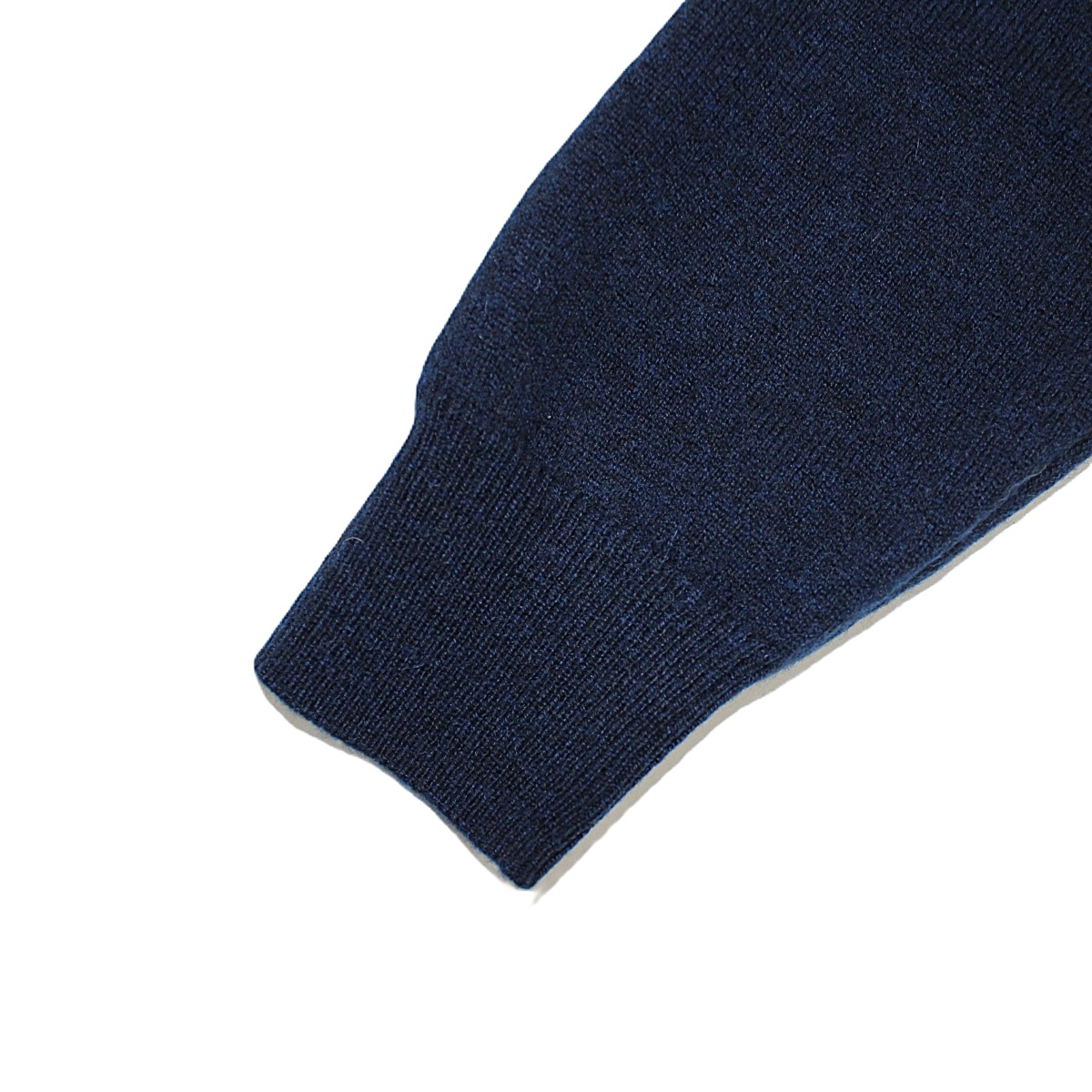 ALPHA（アルファー） カシミアモックネックニット ネイビー 長袖