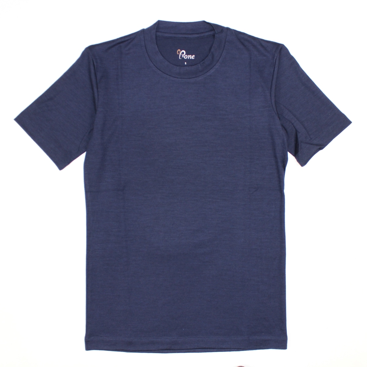 C-one（シーワン） C BASIC ウールTシャツ 半袖 / ダークネイビー 