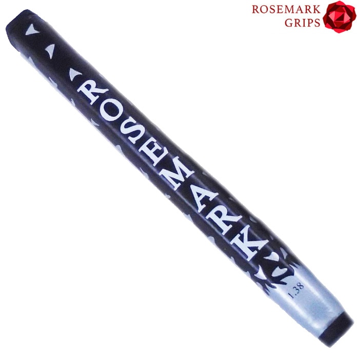 ROSEMARK GRIPS 1.38 NEO Black & Silver US ローズマークグリップ 1.38 ネオ ブラック＆シルバー パターグリップ US