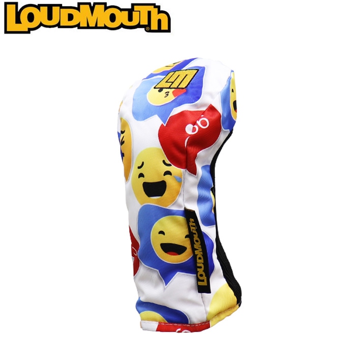 ラウドマウス LM-HC0009FW フェアウェイウッド用 リバーシブルヘッドカバー 顔文字