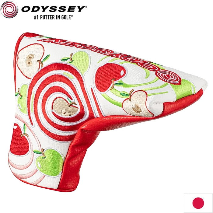Odyssey 5522039 オデッセイ F ブレード パター カバー アップル レッド/グリーン 22 JM ブレード用 ヘッドカバー
