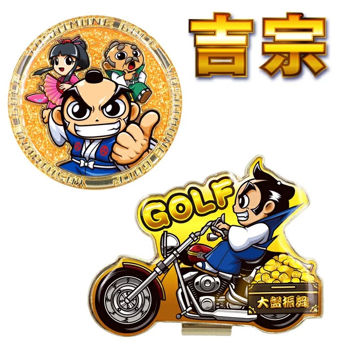 Kaeru Caffe　リンクスマーカー 吉宗 ゴルフマーカー BIGサイズ YMM001 Lynx リンクスゴルフ BIG