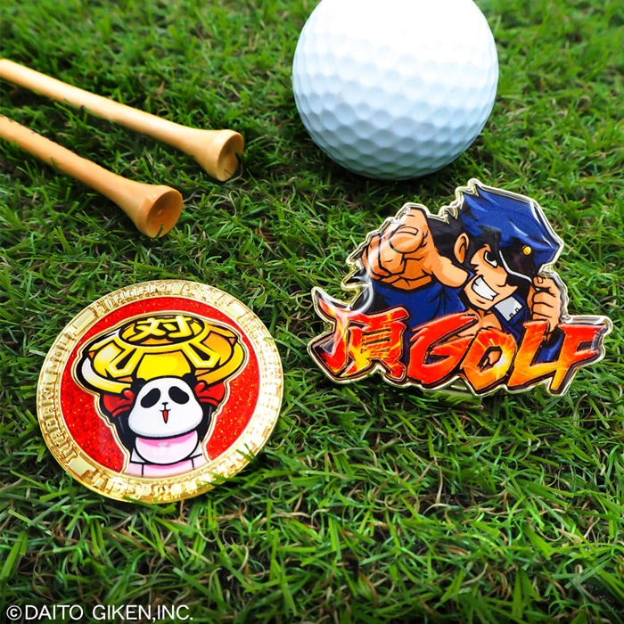 国会　GO BAD! BIRDIE ゴルフマーカー　安倍総理　お値下げ 押忍！番長 ゴルフマーカー BIGサイズ OBM001 Lynx リンクス