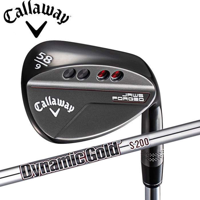 キャロウェイ JAWS FORGEDウェッジ チャコールブラック Dynamic Goldバーガンディ装着 日本仕様 Callaway