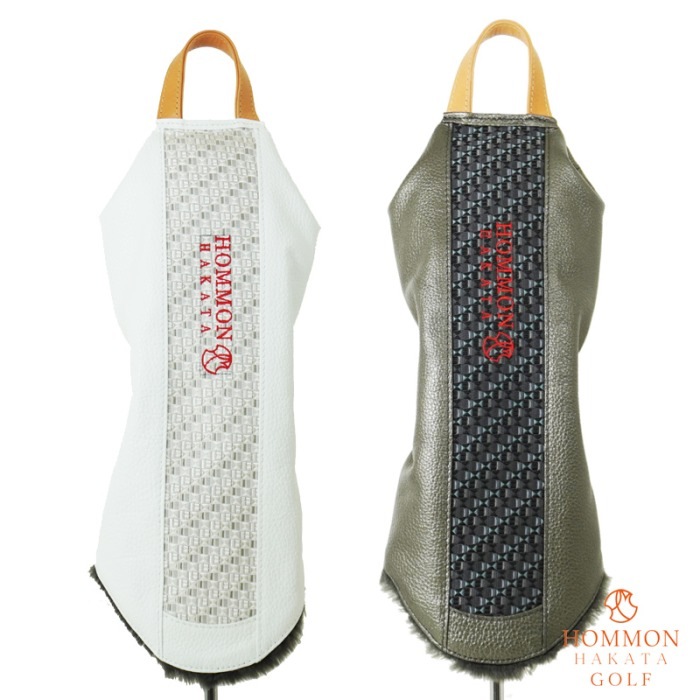 HOMMON HAKATA  カーフ DR ドライバー用 ヘッドカバー HOMMON HAKATA 博多織×カーフ DR ドライバー用ヘッドカバー