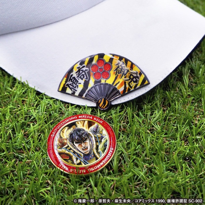 ★(前田慶次！)パープルラリマー？ 11ミリ珠 ビーズ③⑧(珍品！) 花の慶次 前田慶次 ゴルフマーカー HKM001 クリップ マグネット