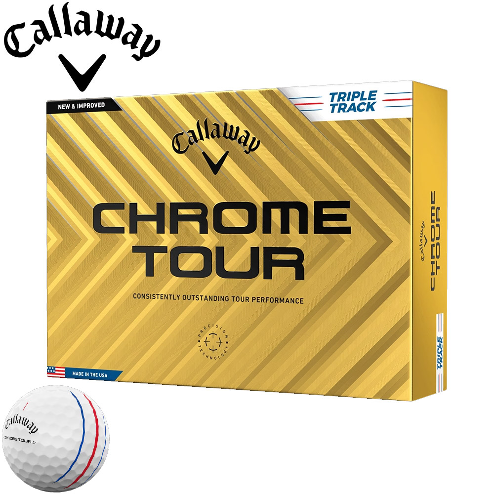 キャロウェイ CHROME TOUR トリプル・トラック ボール 2024 ホワイト 1ダース 日本正規品 Callaway クロム・ツアー TRIPLE TRACK
