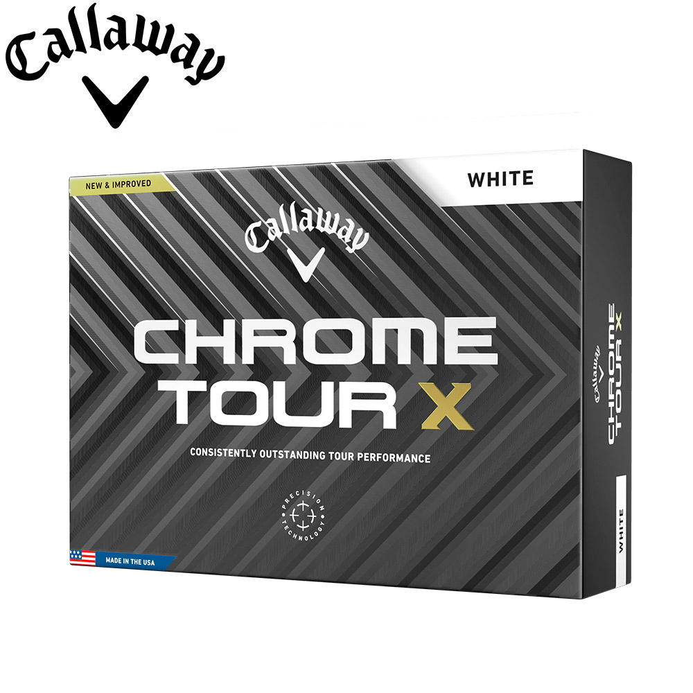 キャロウェイ CHROME TOUR X WHITE ボール 2024 ホワイト 1ダース 日本正規品 Callaway CHROME ツアーX