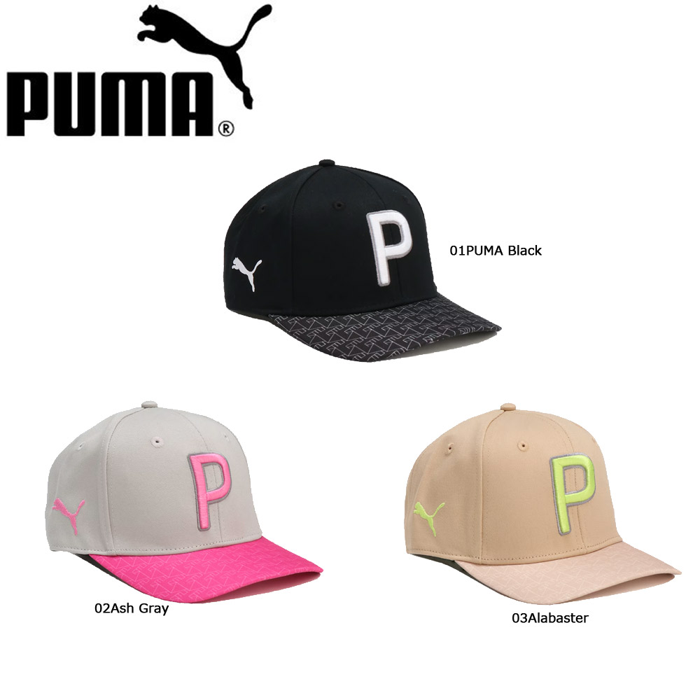 PUMA 025770 メンズ ゴルフ ブリム グラフィック Pロゴ キャップ 日本正規品