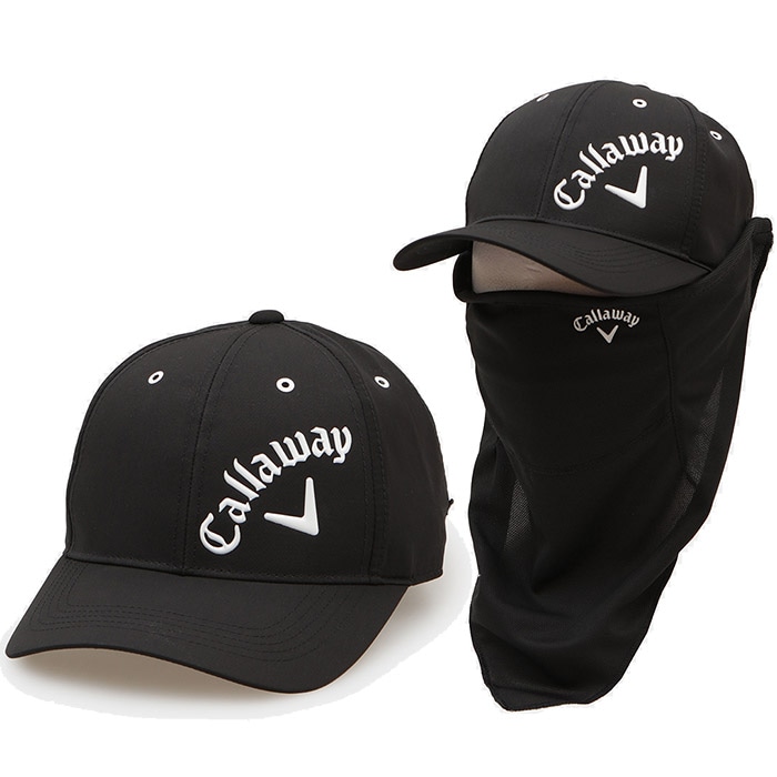 キャロウェイ スカート&帽子 セット Callaway C22191101 キャロウェイ フェイスカバー付きキャップ