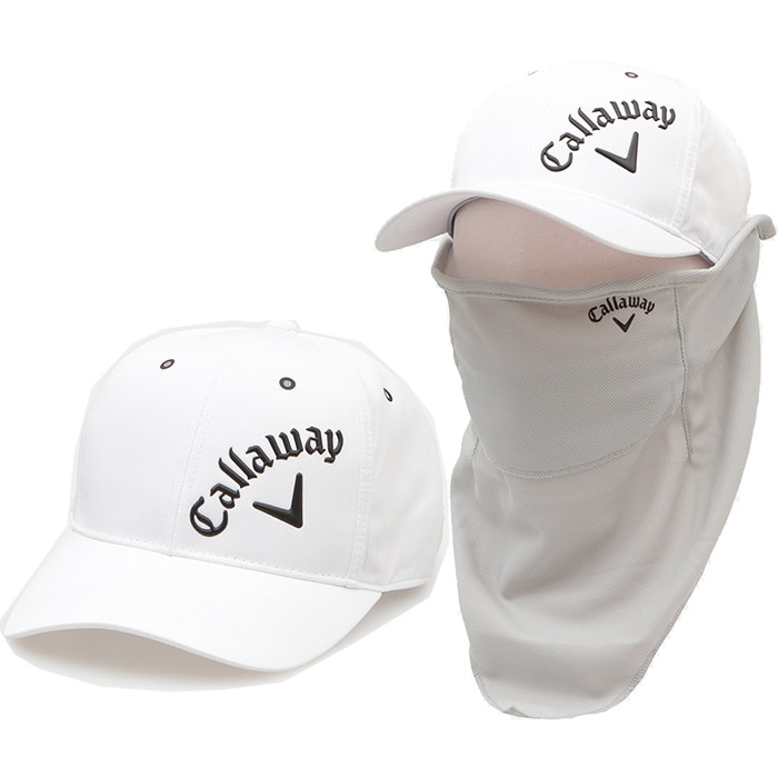 キャロウェイ スカート&帽子 セット Callaway C22191101 キャロウェイ フェイスカバー付きキャップ