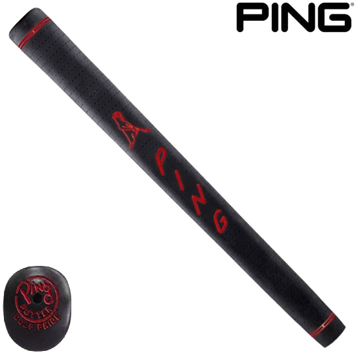 PING PP58 ピン ミッドサイズ ブラック/レッド 24 パターグリップ 日本正規品