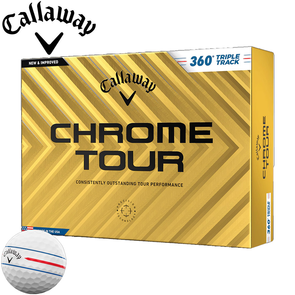 キャロウェイ CHROME TOUR 360° トリプル・トラック ボール 2024 ホワイト 1ダース 日本正規品 Callaway クロム・ツアー 360° TRIPLE TRACK