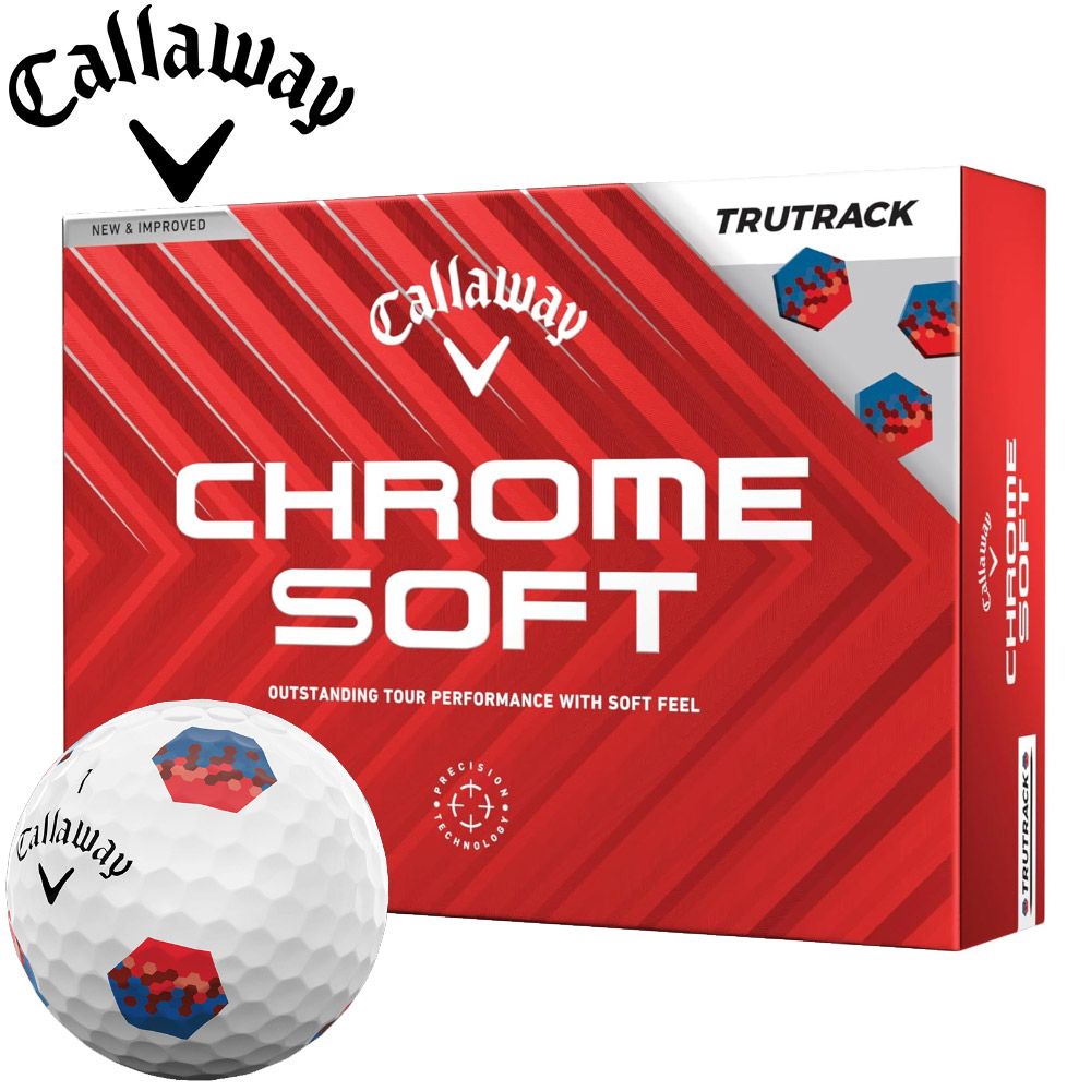 キャロウェイ クロム ソフト トゥルートラック ボール 2024 ホワイト 1ダース 日本正規品 Callaway CHROME SOFT TRUTRACK