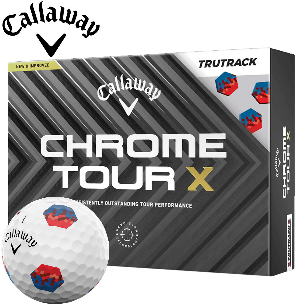 キャロウェイ クロム ツアーX トゥルートラック ボール 2024 ホワイト 1ダース 日本正規品 Callaway CHROME TOUR X TRUTRACK