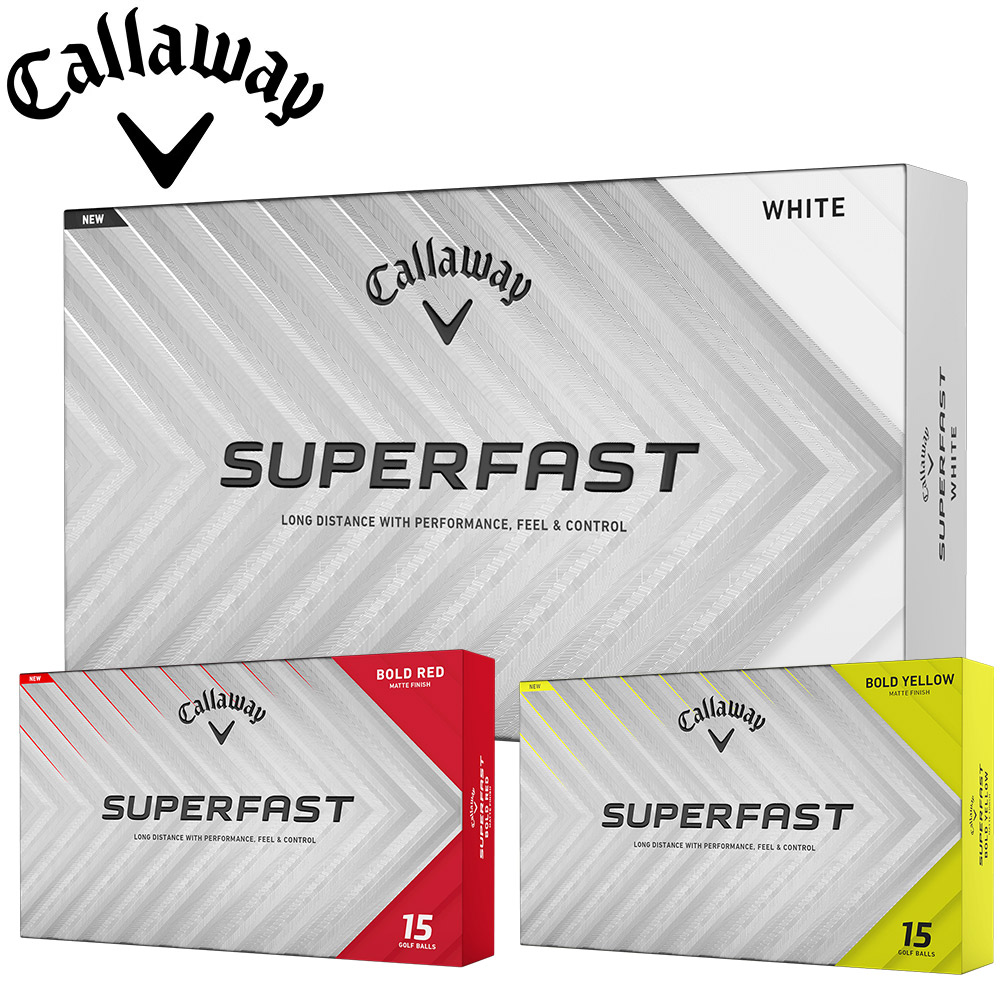 キャロウェイ 2025 スーパーファスト ボール 15球 Callaway SUPERFAST 15球入 日本仕様