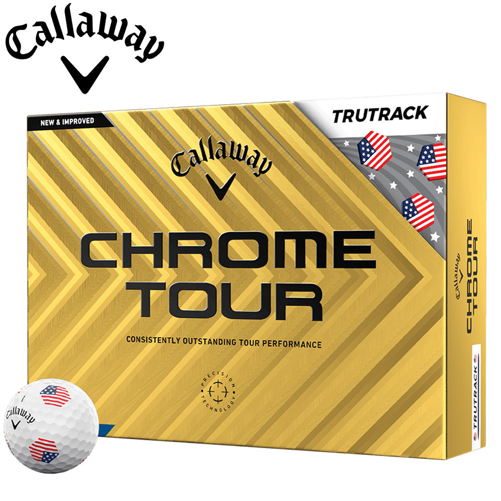 【数量限定】キャロウェイ CHROME TOUR USA TRUTRACKボール 1ダース ホワイト Callaway