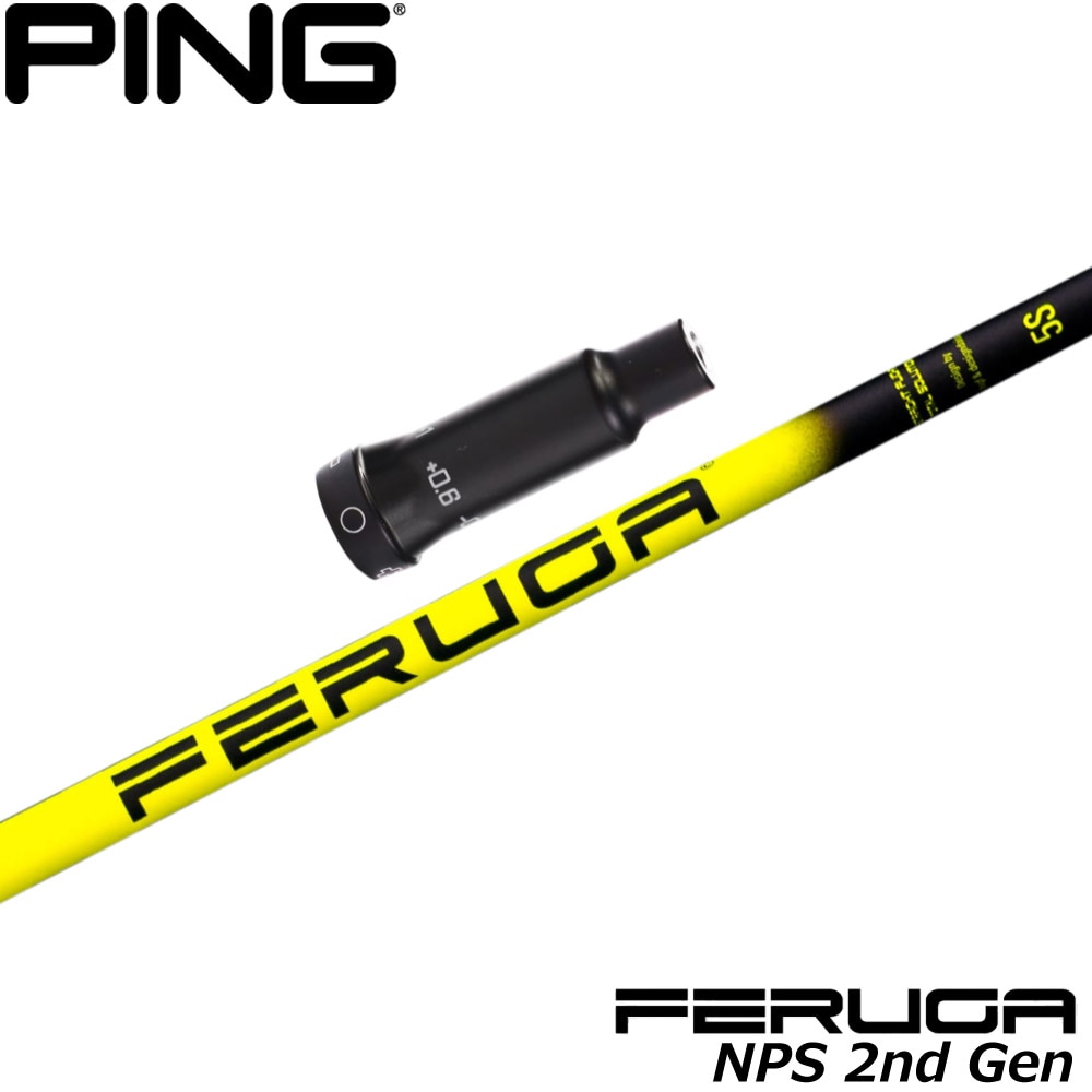 ピンG400用OEMスリーブ付シャフト フェルガ Feruga NPS Mid-Low Launch Wood Shaft 2nd Gen