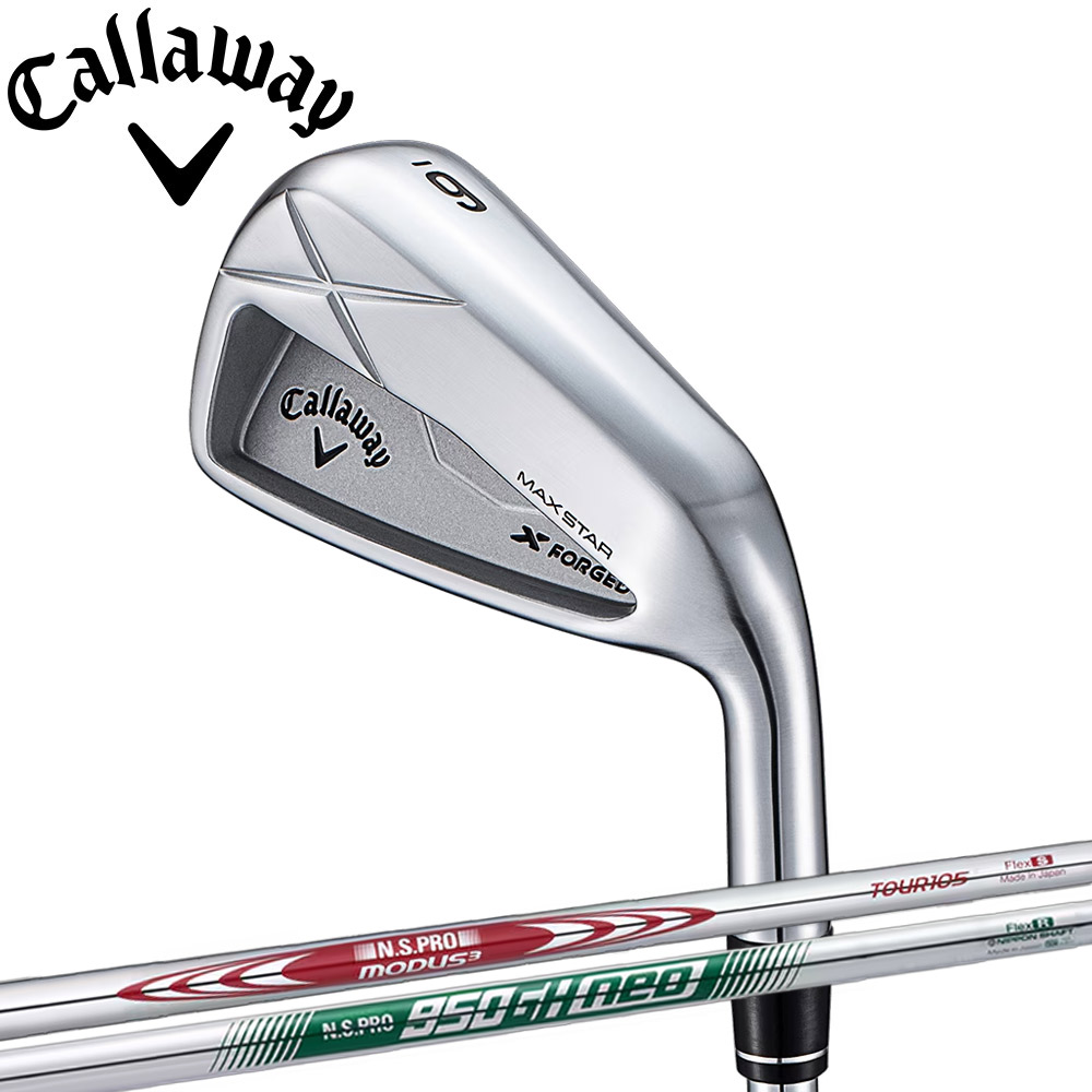 キャロウェイ X FORGED MAX STAR アイアン 5-PWセット MODUS/950neo装着モデル 日本仕様 IRON Callaway