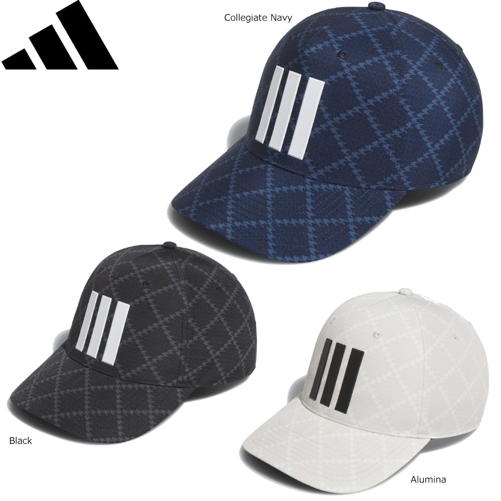 adidas JVU81 スリーストライプス ツアー 千鳥格子柄 ハット