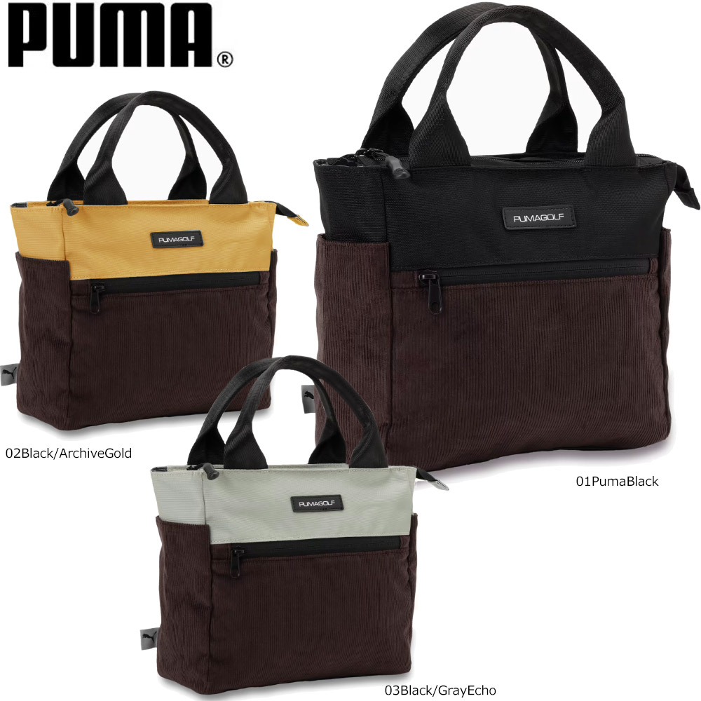 PUMA 092496 ユニセックス ゴルフ コーデュロイミックス ラウンドトートバッグ 6L 日本正規品