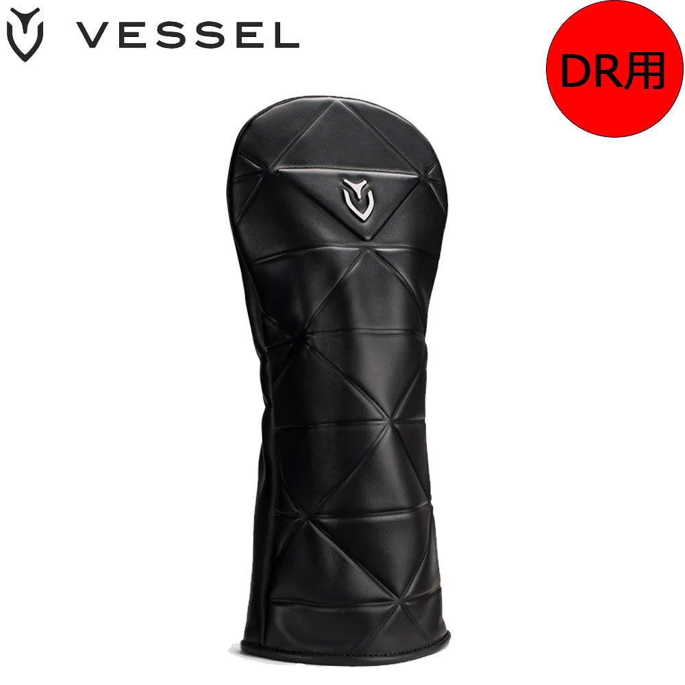 VESSEL HC1125 DR Geometric Headcover DW SMOOTH BK ベゼル VESSEL HC1125 DR Geometric Headcover DW SMOOTH BK ベゼル