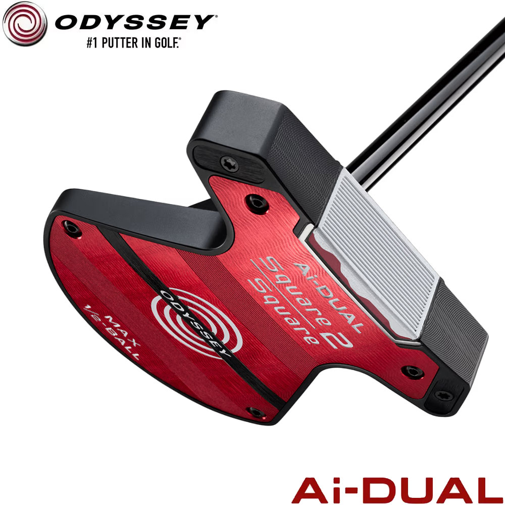 数量限定】ODYSSEY Ai-DUAL Square 2 Square 1/2-BALL MAXパター