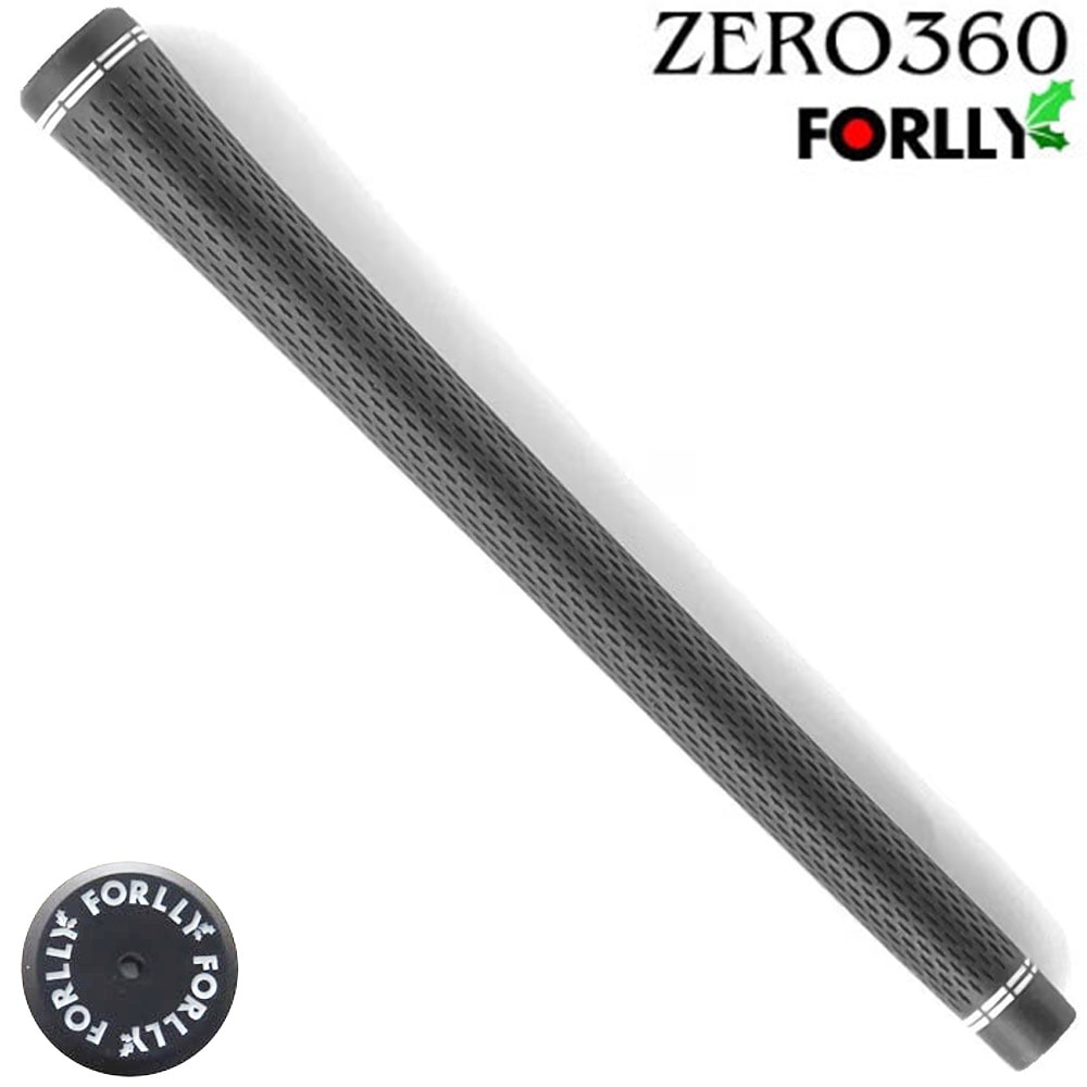 ZERO360 ゼロ360 FORLLYロゴ ブラック スタンダード ゴルフグリップ バックライン無
