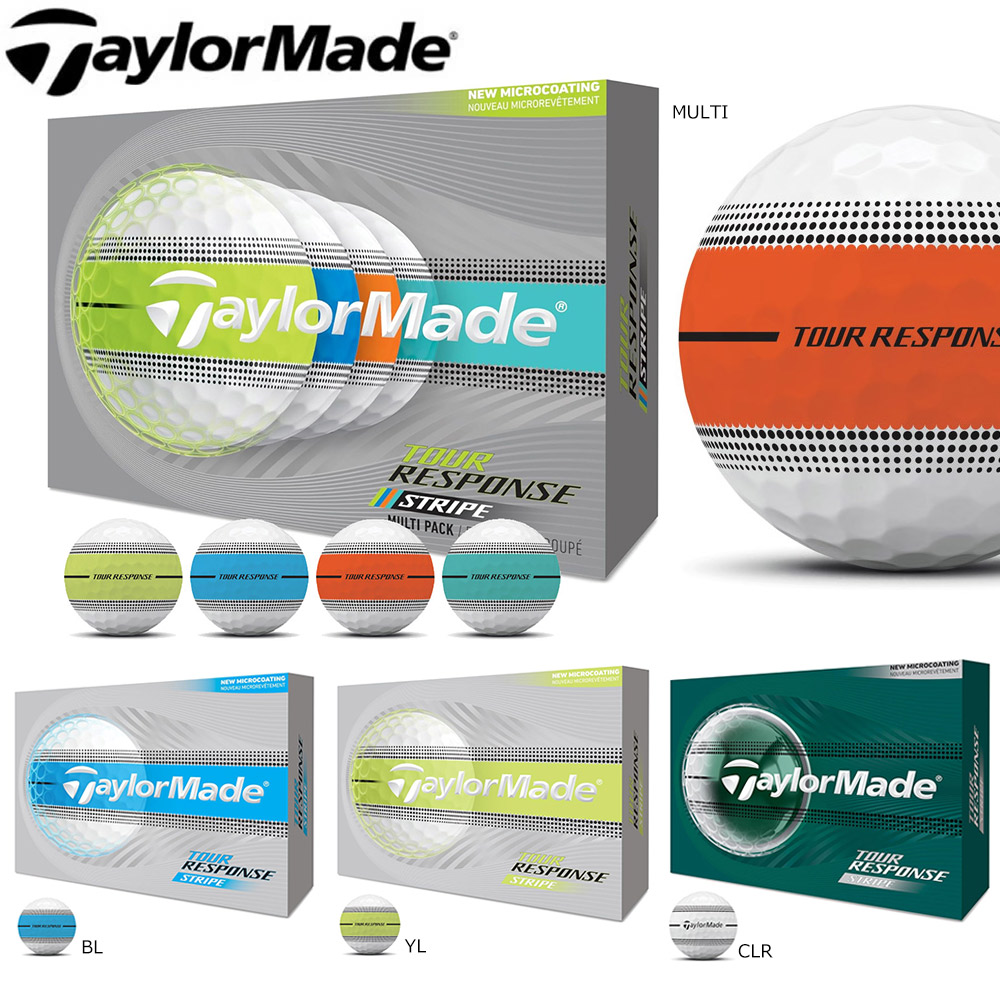 テーラーメイド 2026 ツアー レスポンス ストライプ ボール Taylormade TOUR RESPONSE STRIPE 1ダース12球入り