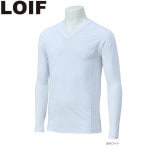 LOIF YL1685 ロイフ HYOON Ventilation Vネックシャツ 吸水速乾/接触冷感/UVカット/ストレッチ