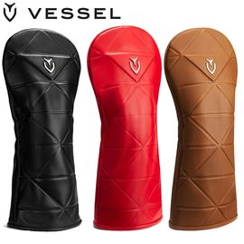 VESSEL HC1125 DR Geometric Headcover DW SMOOTH BK ベゼル 天然皮革 ドライバー用 ヘッドカバー ジオメトリック 