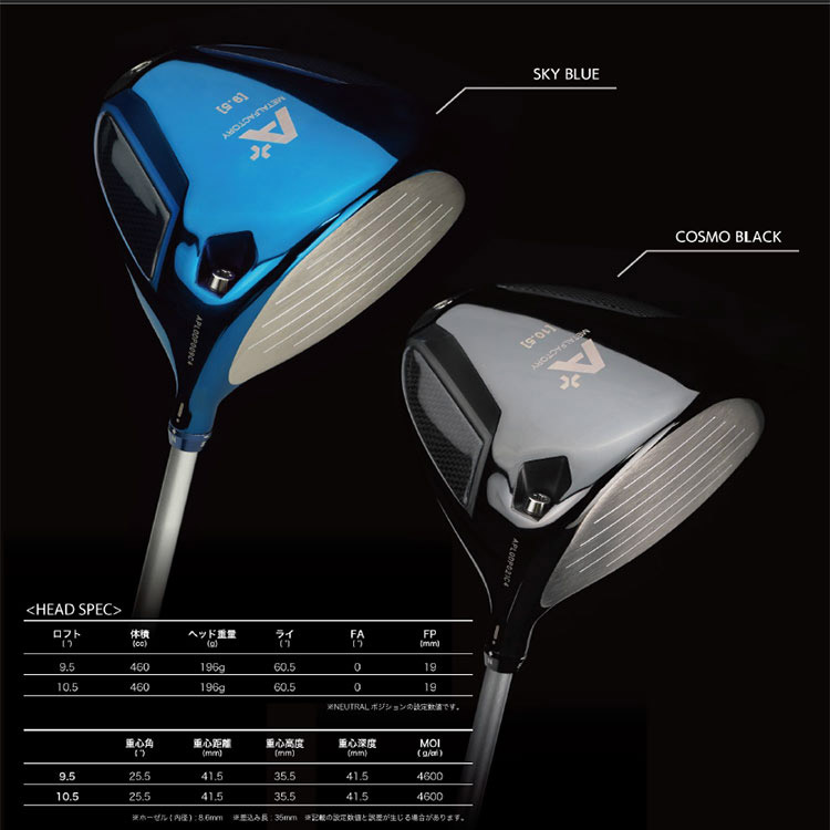 アサヒゴルフ メタルファクトリー ドライバー A+ ヘッドのみ10.5度 ヘッド単体販売は不可】METALFACTORY メタルファクトリー A+
