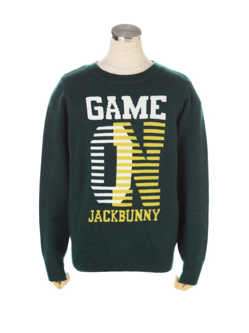 【大特価80%OFF】Jack Bunny!!（ジャックバニー） インターシャ クルーネックニット プルオーバー (JUNIOR)  264-9270047