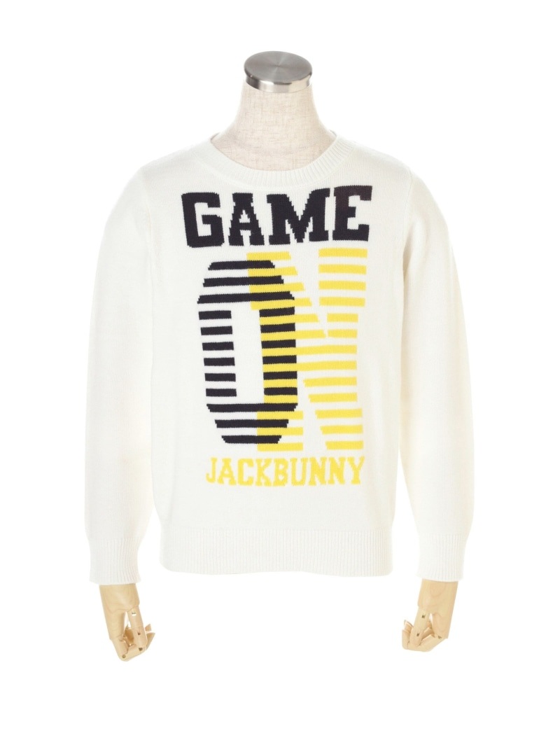 【大特価80%OFF】Jack Bunny!!（ジャックバニー） インターシャ クルーネックニット プルオーバー (JUNIOR)  264-9270047