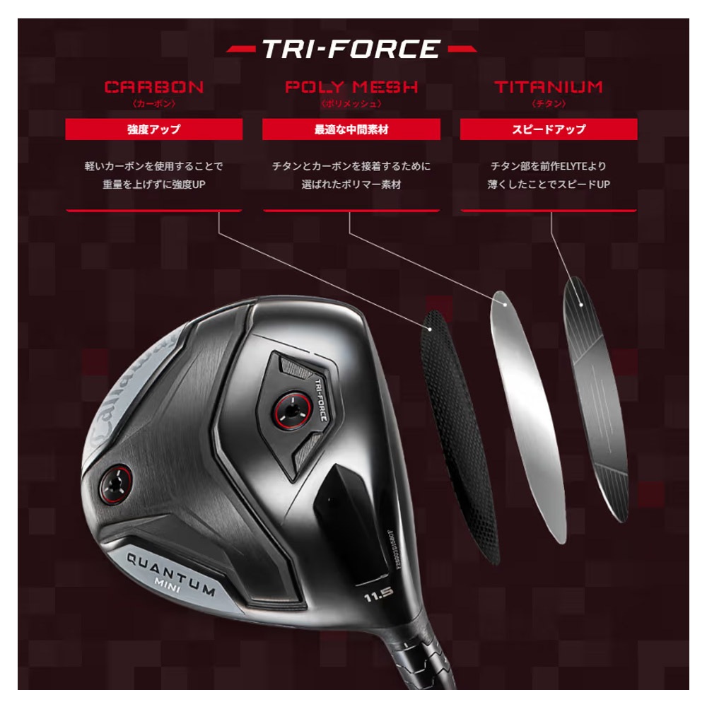 Callaway QUANTUM MINIドライバー キャロウェイ クァンタム ミニ