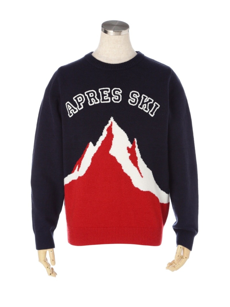 【大特価80%OFF】Jack Bunny!!（ジャックバニー） マウンテン柄 インターシャ クルーネック ニット プルオーバー(JUNIOR) 264-9270155 