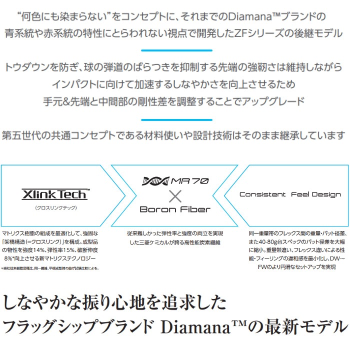 ピンG400用OEM対応スリーブ付シャフト 三菱ケミカル Diamana GT ディアマナ GT 日本仕様