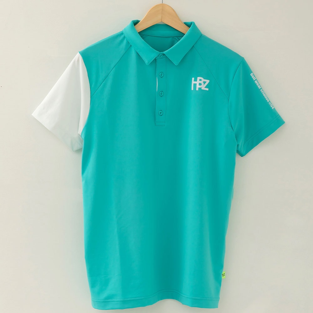 【50%OFF】HBCS-03-1 HEBEZ GOLF メタプリントアシメバイカラーポロ ヘベズゴルフ ゴルフウェア 50%OFF】HBCS-03-1 HEBEZ GOLF メタプリントアシメバイカラーポロ