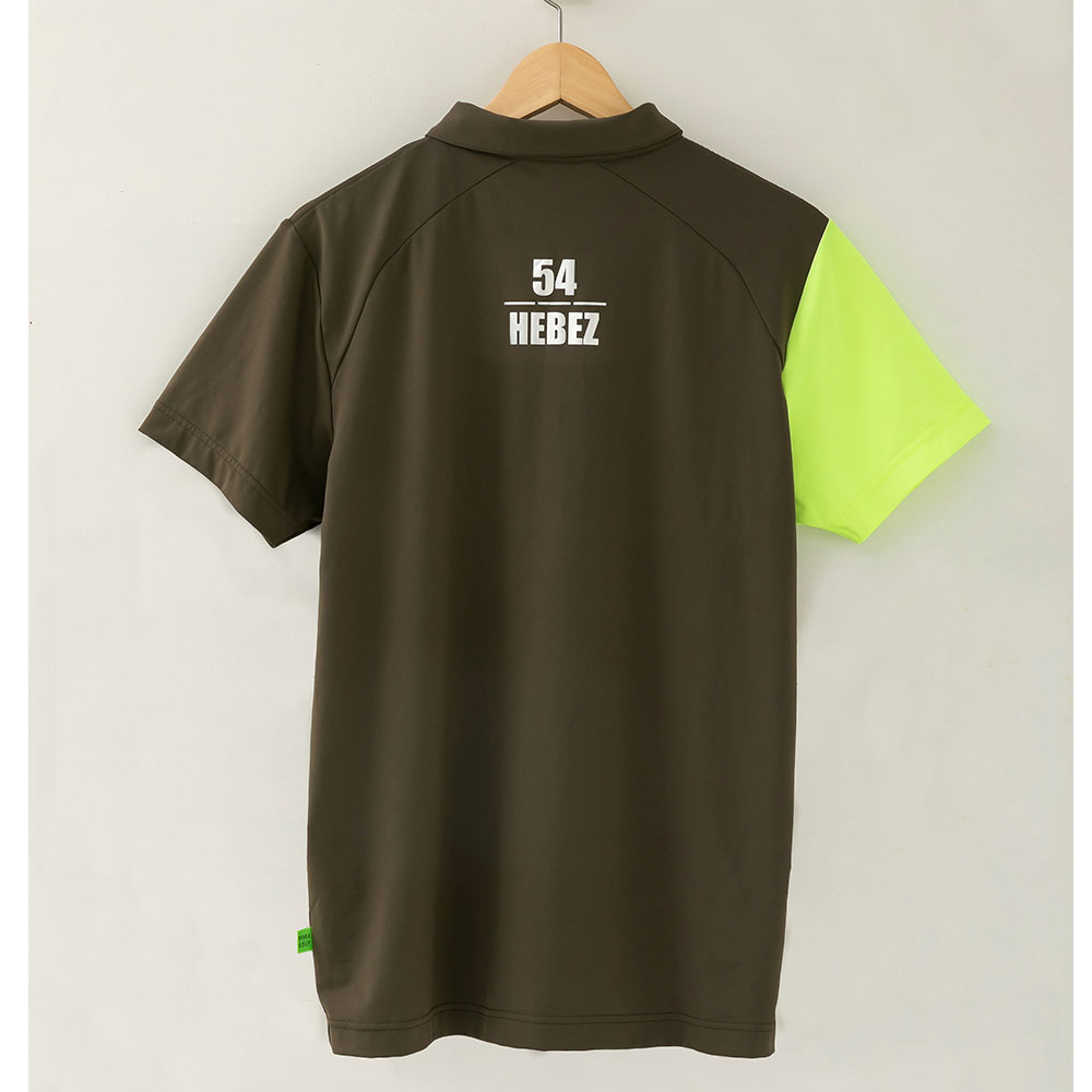 50%OFF】HBCS-03-1 HEBEZ GOLF メタプリントアシメバイカラーポロ