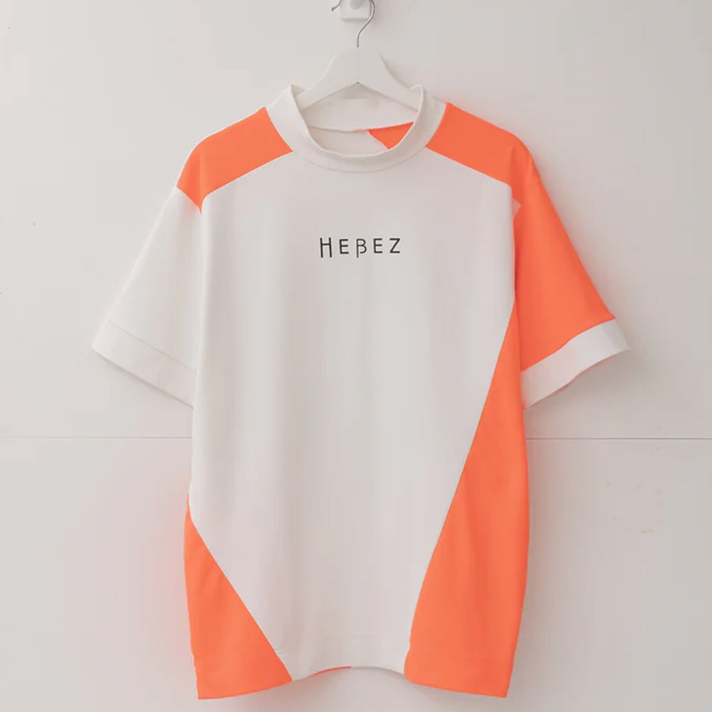 50%OFF】HBBS-04-1 HEBEZ GOLF カラーリングネックポロシャツ