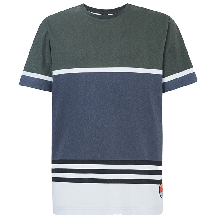 在庫処分 OAKLEY FOA400257 STRIPED 1975 SHORT SLEEVE TEE 日本正規品 オークリー ストライプ 1975 半袖Tシャツ