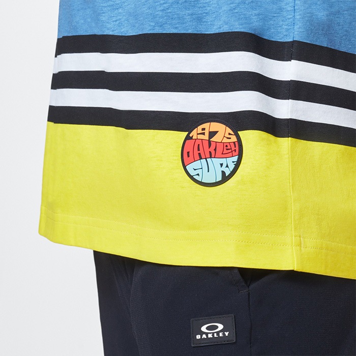 在庫処分 OAKLEY FOA400257 STRIPED 1975 SHORT SLEEVE TEE 日本正規品 オークリー ストライプ 1975 半袖Tシャツ