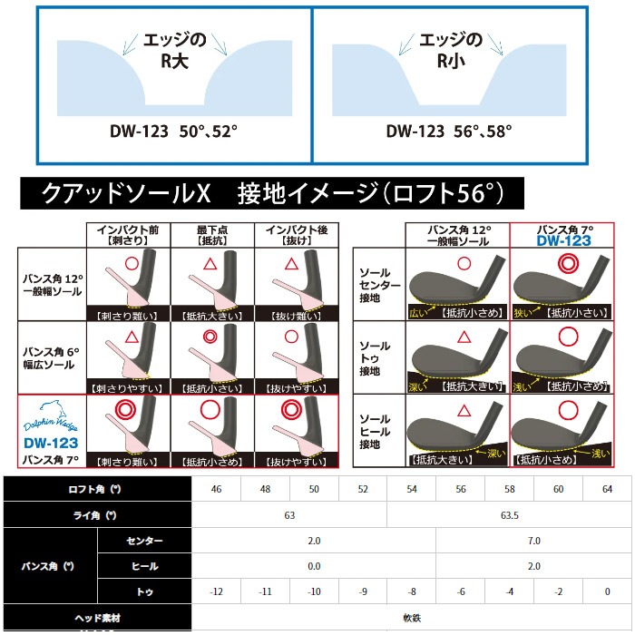 ヘッド単体】Kasco DOLPHIN WEDGE DW-123 キャスコ ドルフィン