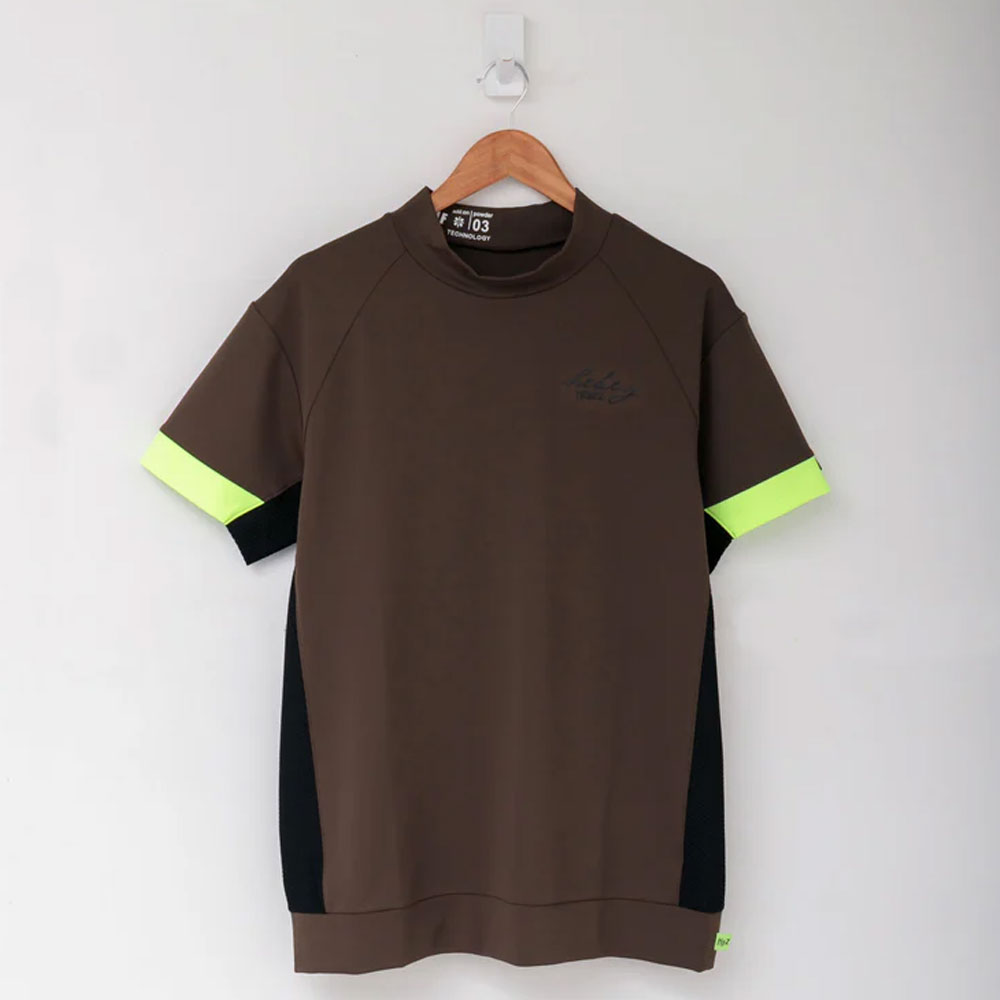 【50%OFF】HBDS-02-1 HEBEZ ゴルフ バックカットプリントメッシュモック モックネック ヘベズゴルフ ゴルフウェア 50%OFF】HBDS-02-1 HEBEZ ゴルフ バックカットプリントメッシュモック