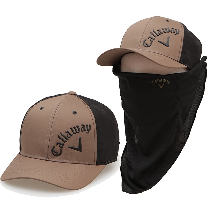 キャロウェイ スカート&帽子 セット Callaway C22191101 キャロウェイ フェイスカバー付きキャップ