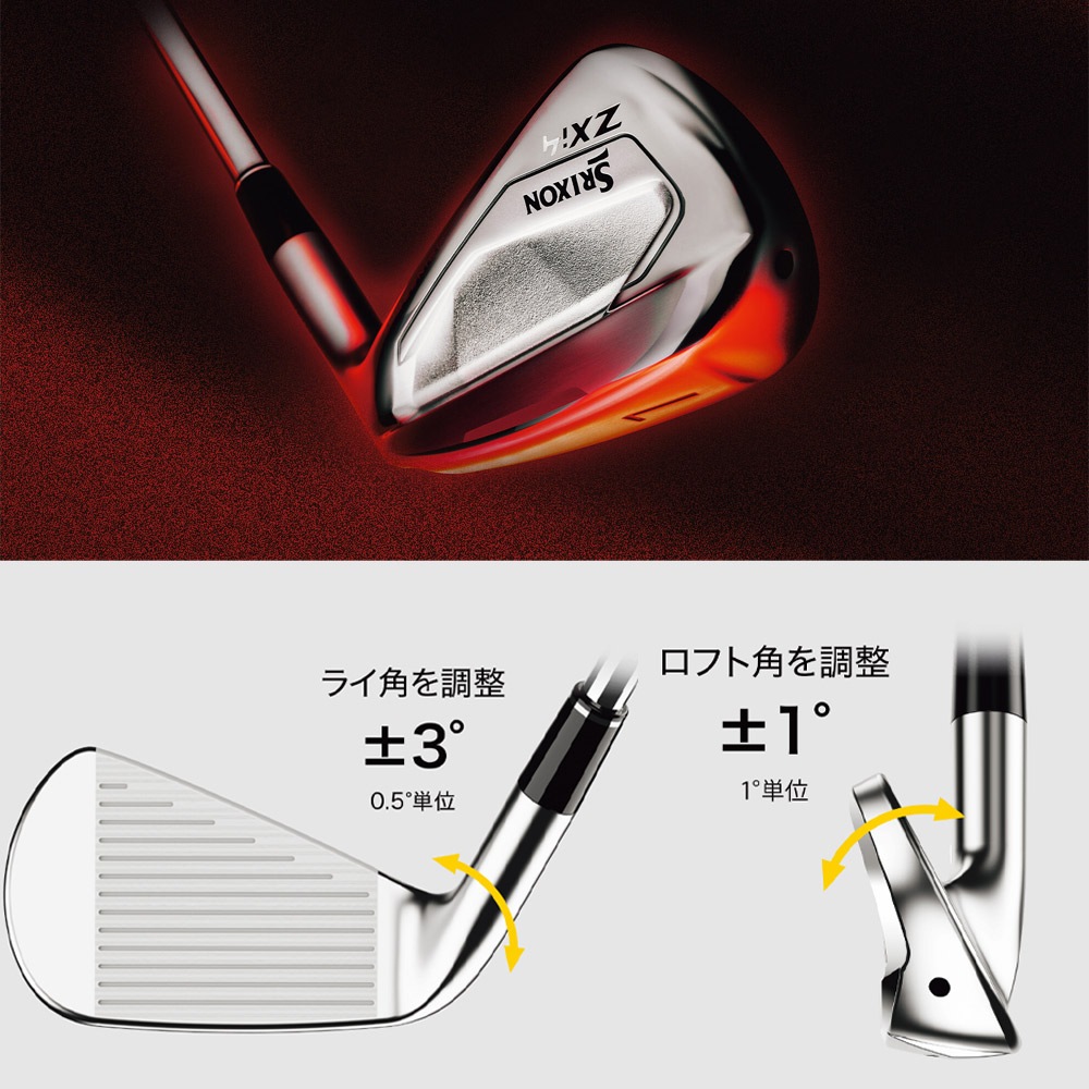 4,#5,AW,SW単体】スリクソン ZXi4 アイアン ディアマナ-ZXi 装着モデル